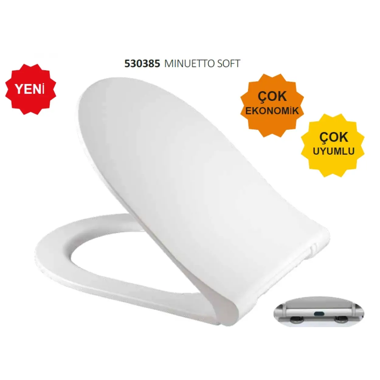 JAPAR - Minuetta Klozet Kapak Duroplast ( Yavaş Kapanan )