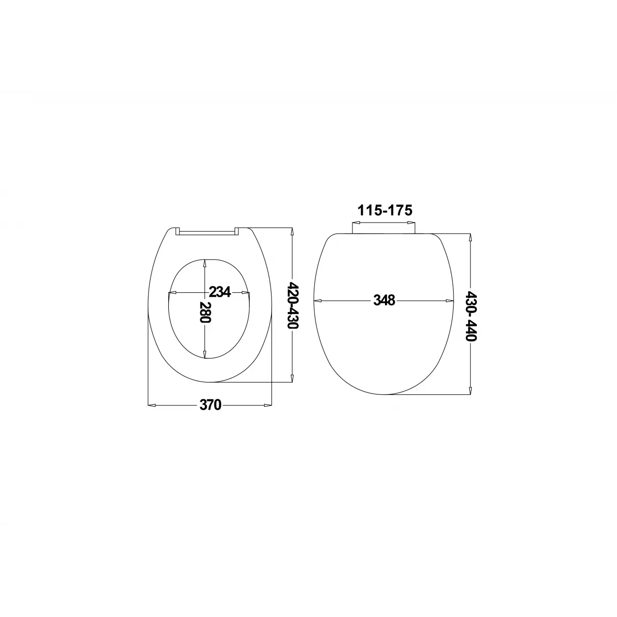 JAPAR - Pasifik Klozet Kapak Duroplast (Plastik Menteşeli )