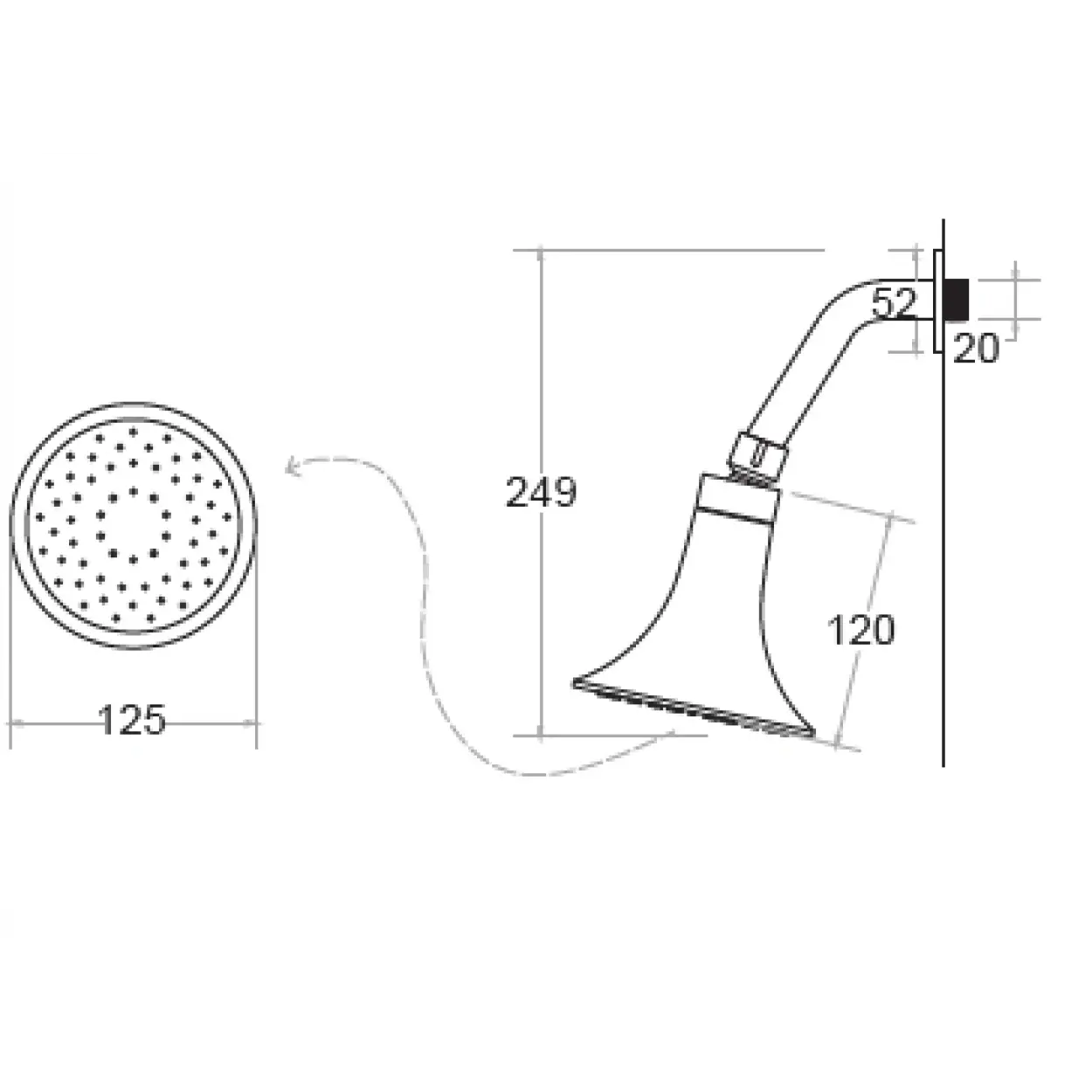 KARE - ALYA ANKASTRE DUS SETİ (KROM)