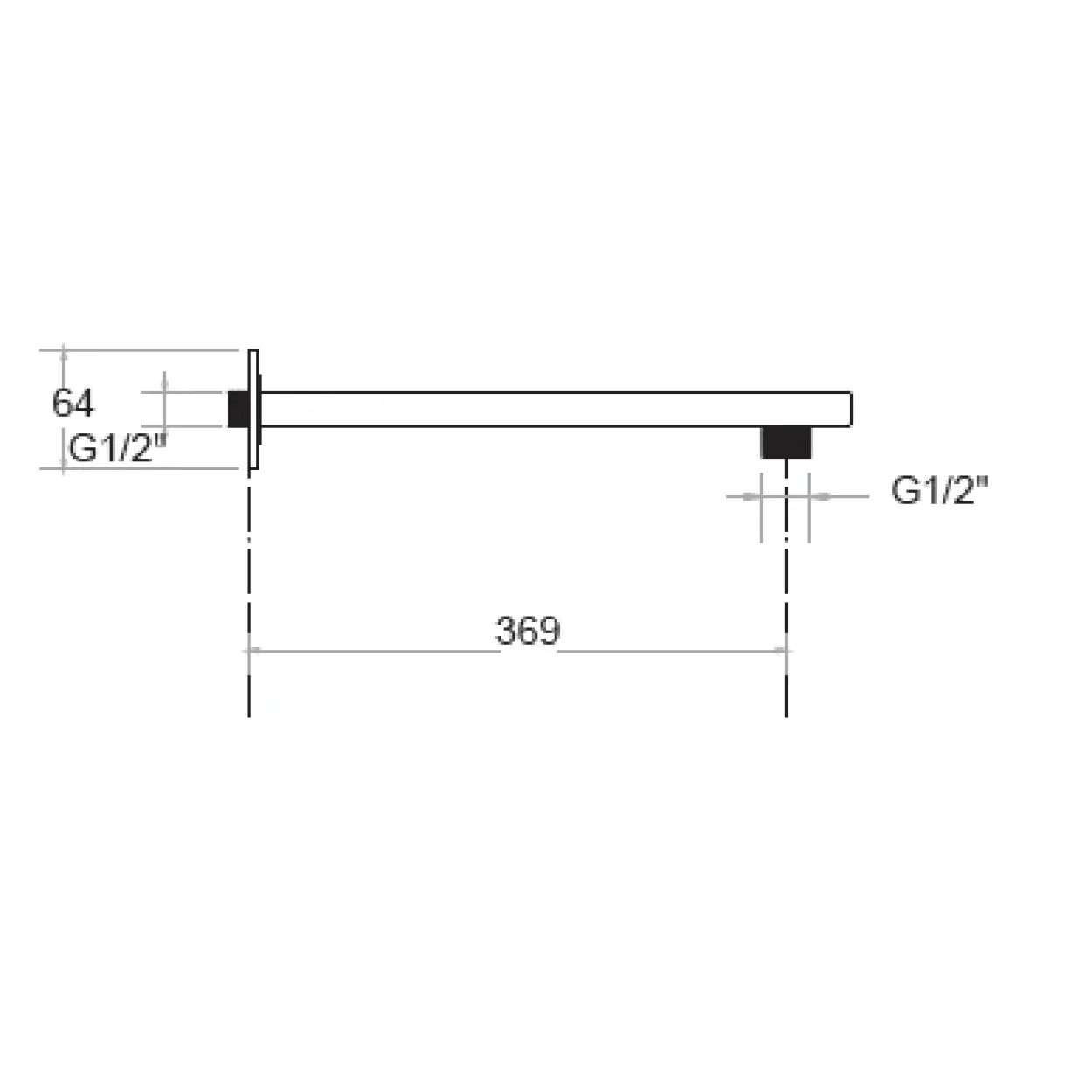 KARE - ANKASTRE TEPE DUS BORUSU 40 cm