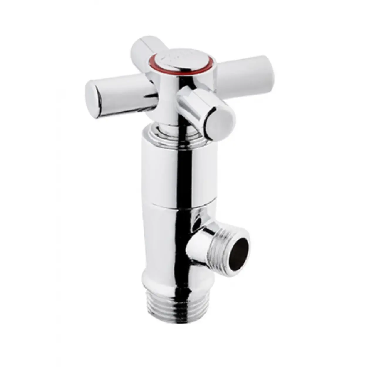 KARE - EKO DEKORATİF ARA MUSLUK 1/2  (ABS BAŞLIK -PRİNÇ SALMASTRA)