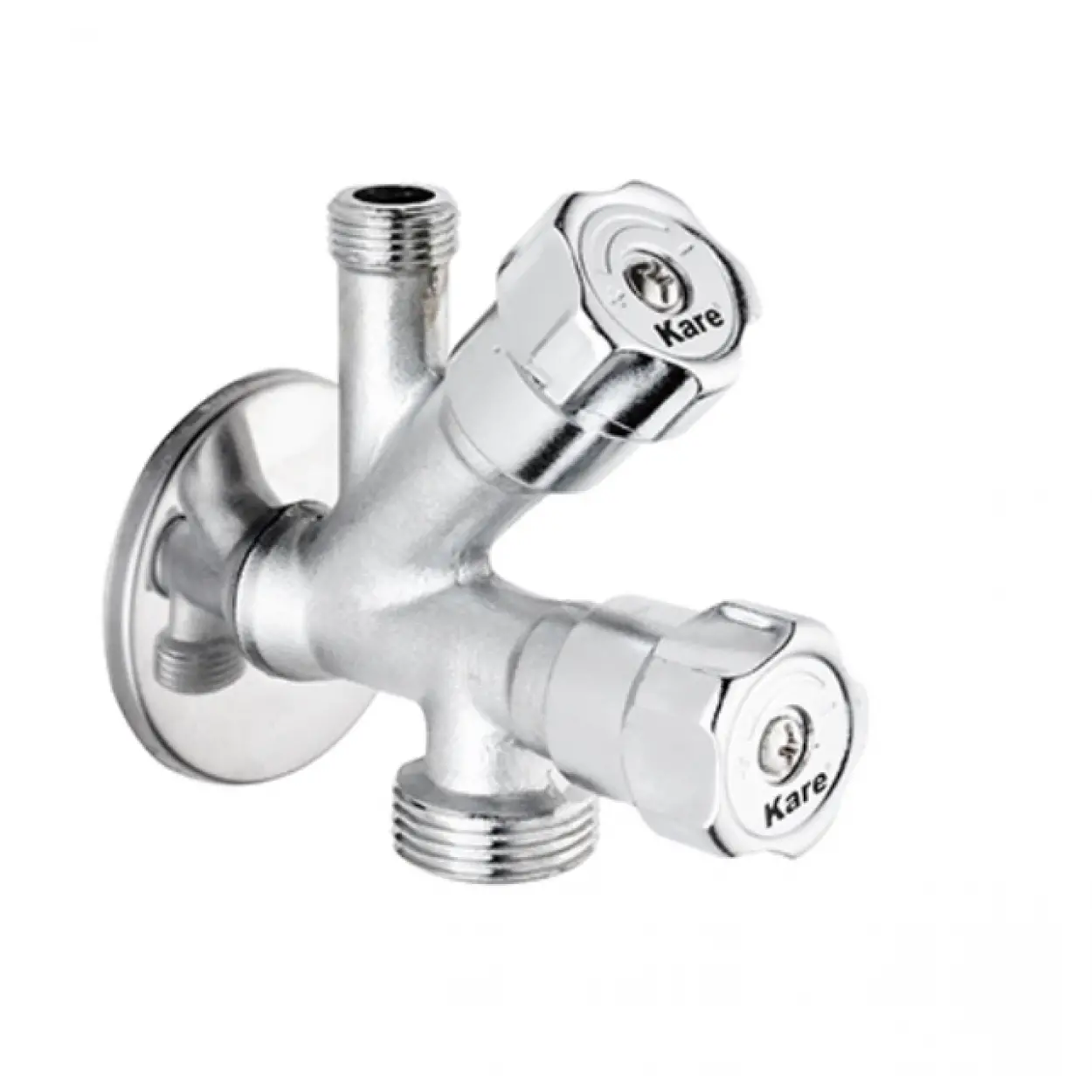 KARE - PREMİUM DUAL ÇATAL ARA MUSLUK (KUMLAMALI)