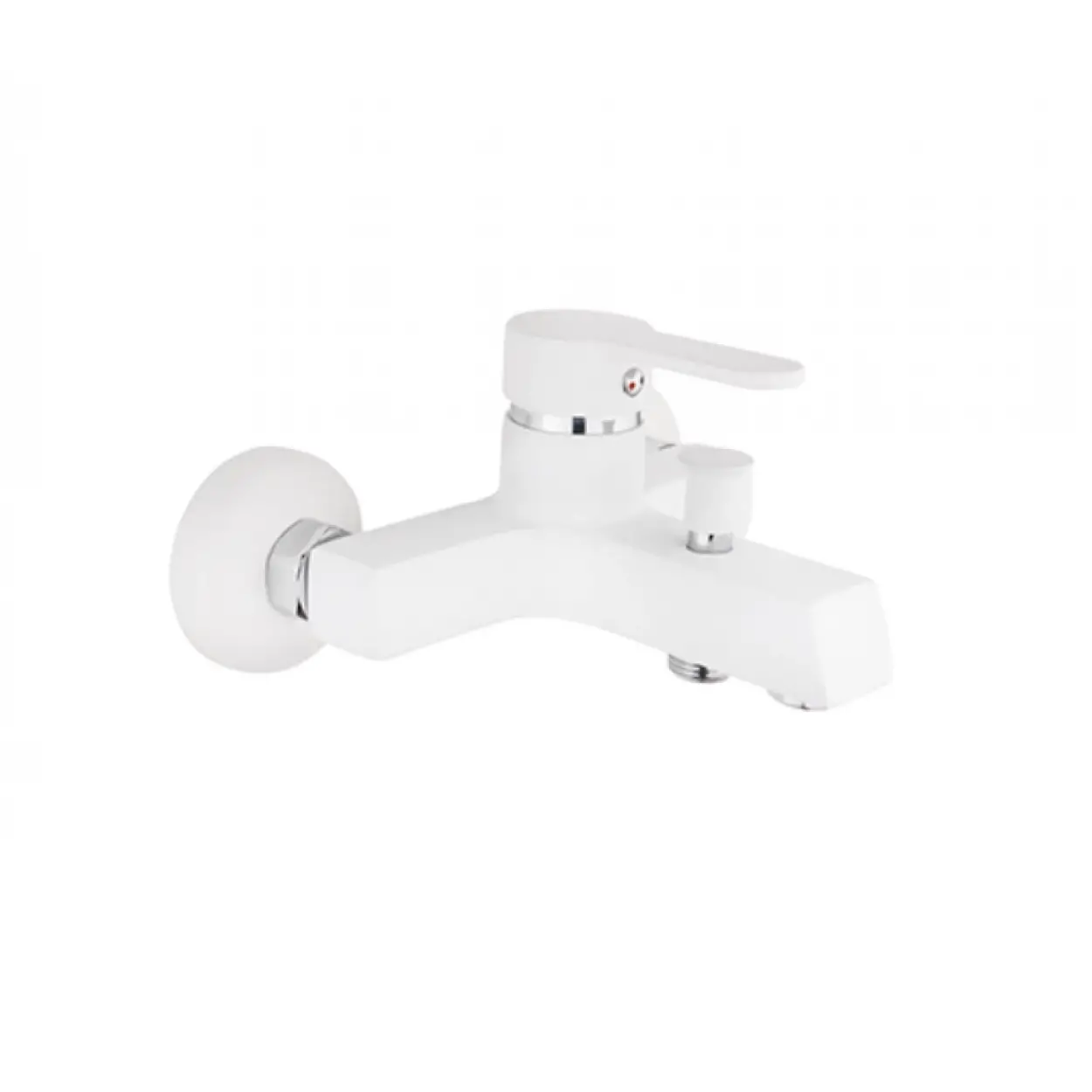 KARE - STİL MİX BANYO BATARYASI (BEYAZ - KROM)