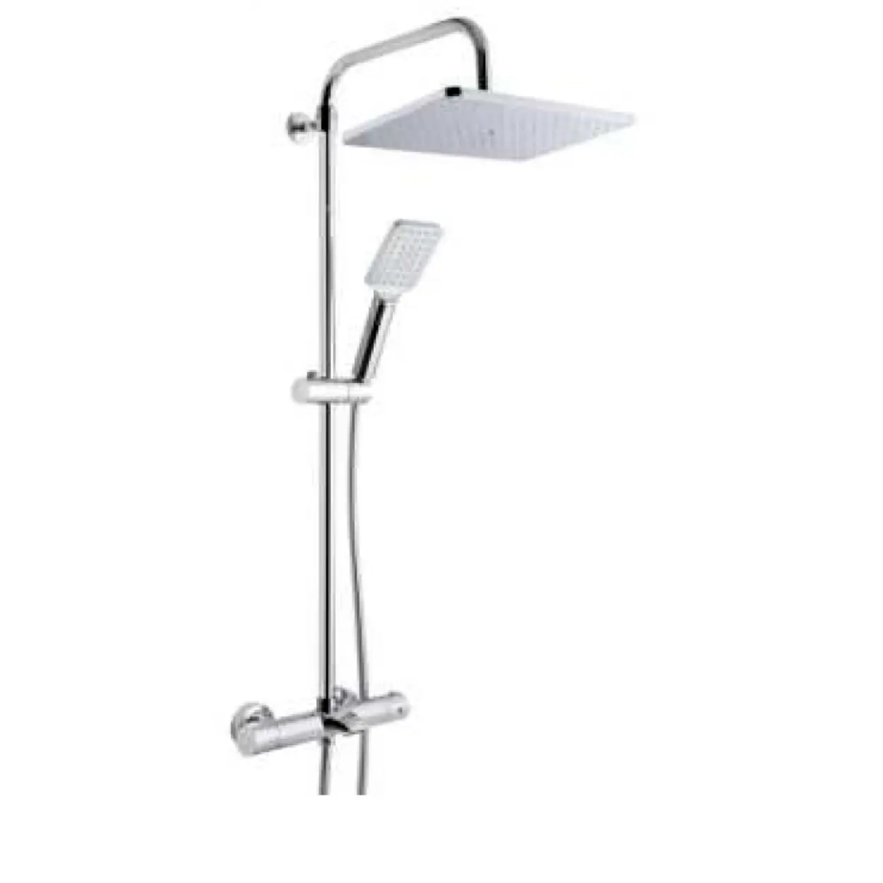 KARE - TERMOSTATİK BATARYALI DUS SETİ