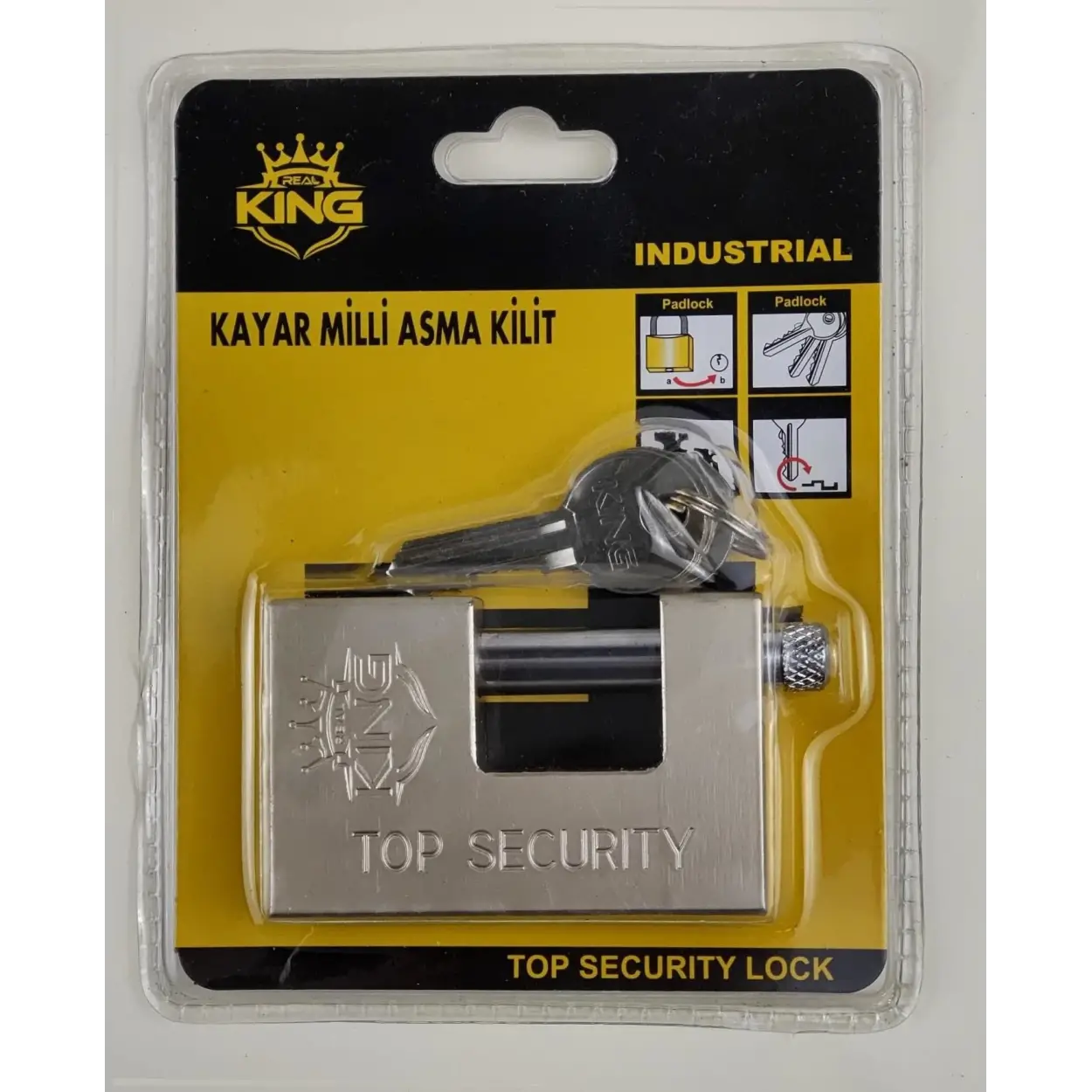 King Kayar Milli Asma Kilit 80 mm