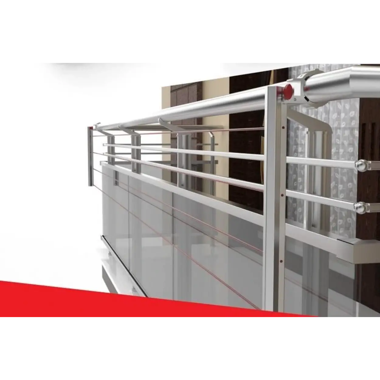 Koral Katlanabilir Balkon Çamaşır Kurutma Askılığı