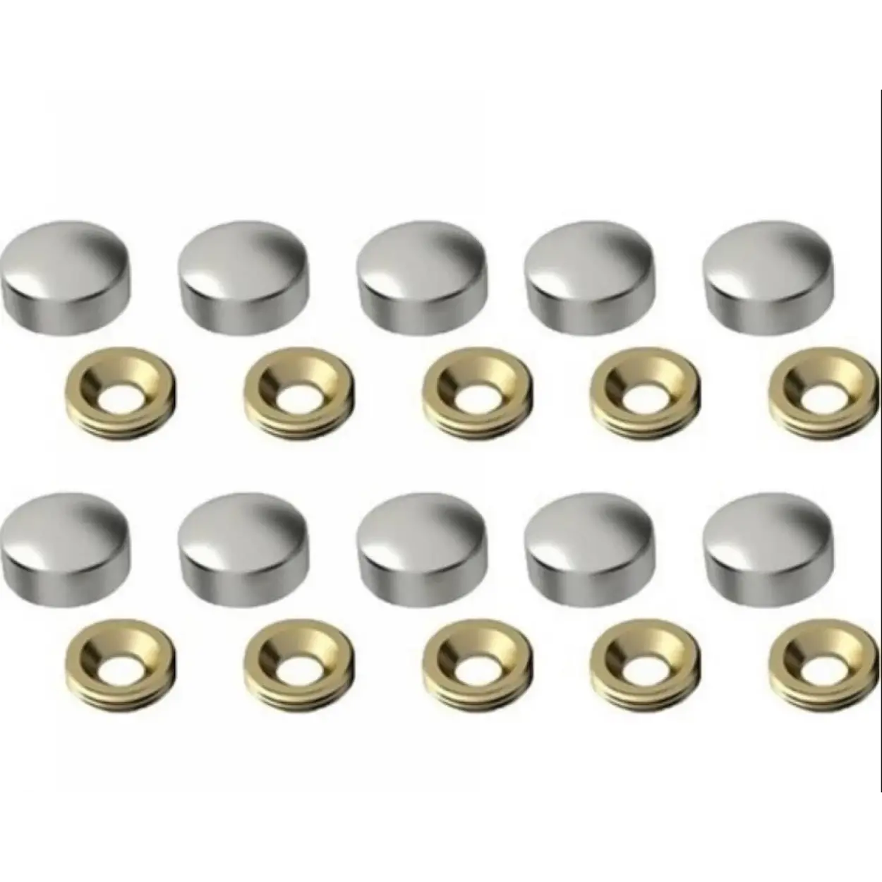 Krom Vida Tapası 16 mm 10 Adet