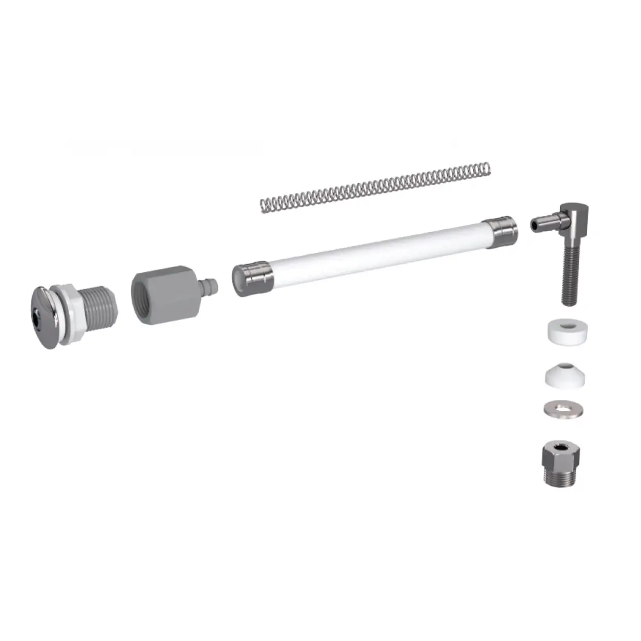 L TİPİ ESNEK TAHARET ÇUBUĞU KÜRESEL PASLANMAZ ÇELİK UÇLU RAKORLU