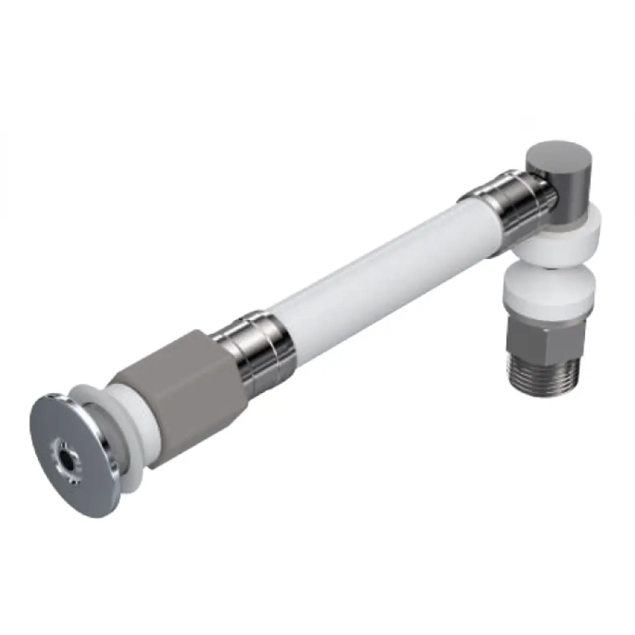 L TİPİ ESNEK TAHARET ÇUBUĞU KÜRESEL PASLANMAZ ÇELİK UÇLU RAKORLU