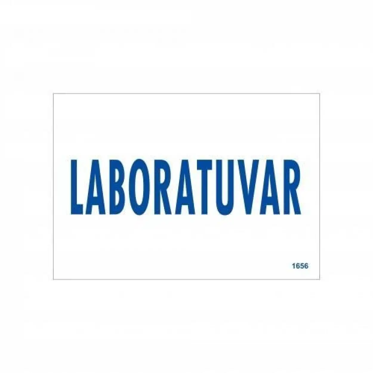 Laboratuvar Uyarı Levhası 17,5x25 KOD:1656