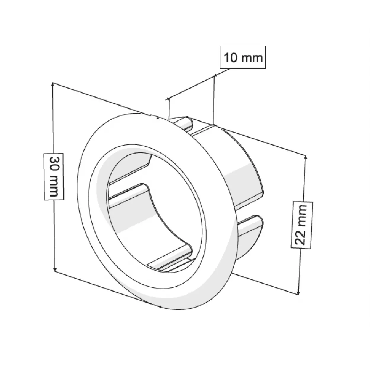 LAVABO TAŞMA YÜZÜĞÜ A TİPİ PARLAK ALTIN