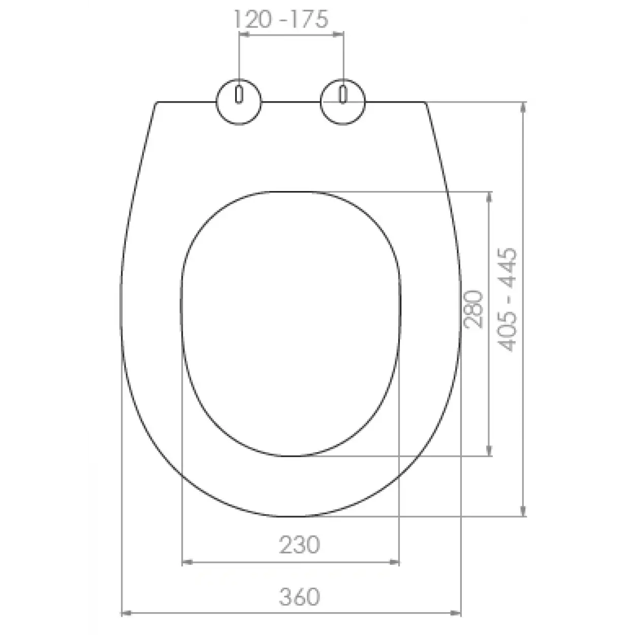 LUANDE KLOZET KAPAĞI (YAVAŞ KAPANAN - ÜSTTEN SIKMALI)