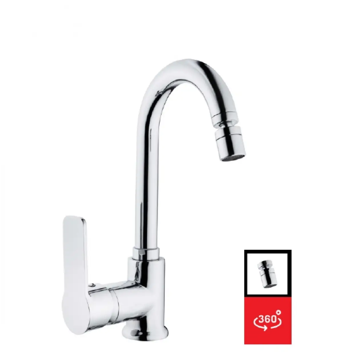 MERCAN MİX KUĞU LAVABO BATARYA ( OYNAR PERLATÖR - Q35 KARTUŞ - TS EN 817 )