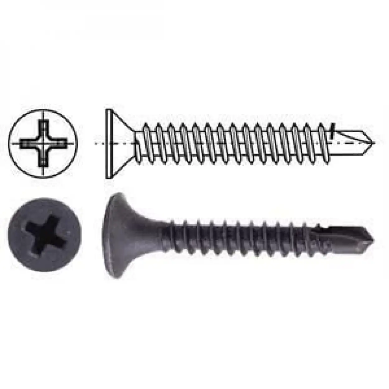 Meridyen 3,5x25 Matkap Uçlu Alçıpan Vidası 1000 Adet