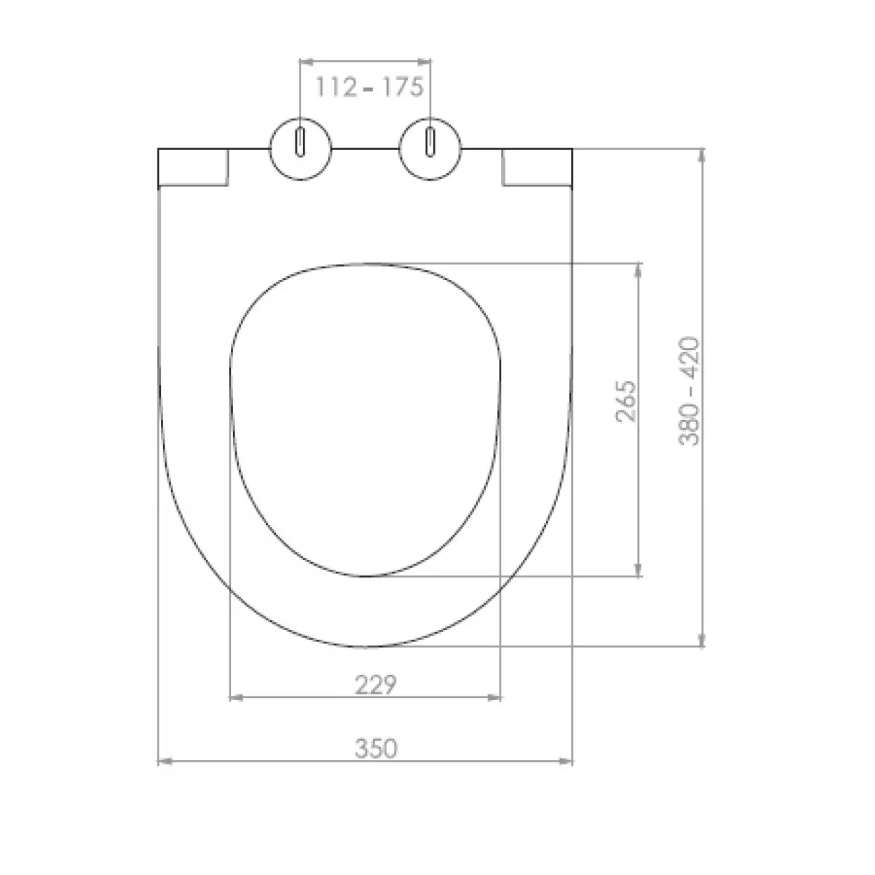 NEVA KLOZET KAPAĞI (YAVAŞ KAPANAN - METAL MENTEŞE TAKIMI - ÜSTTEN SIKMALI)