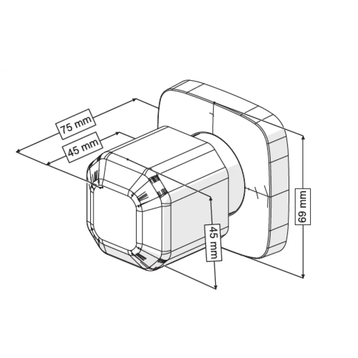 OCTAGON ANKASTRE ARA KESME VALFİ (ZAMAK VOLAN-1/2 PPRC GÖVDE)