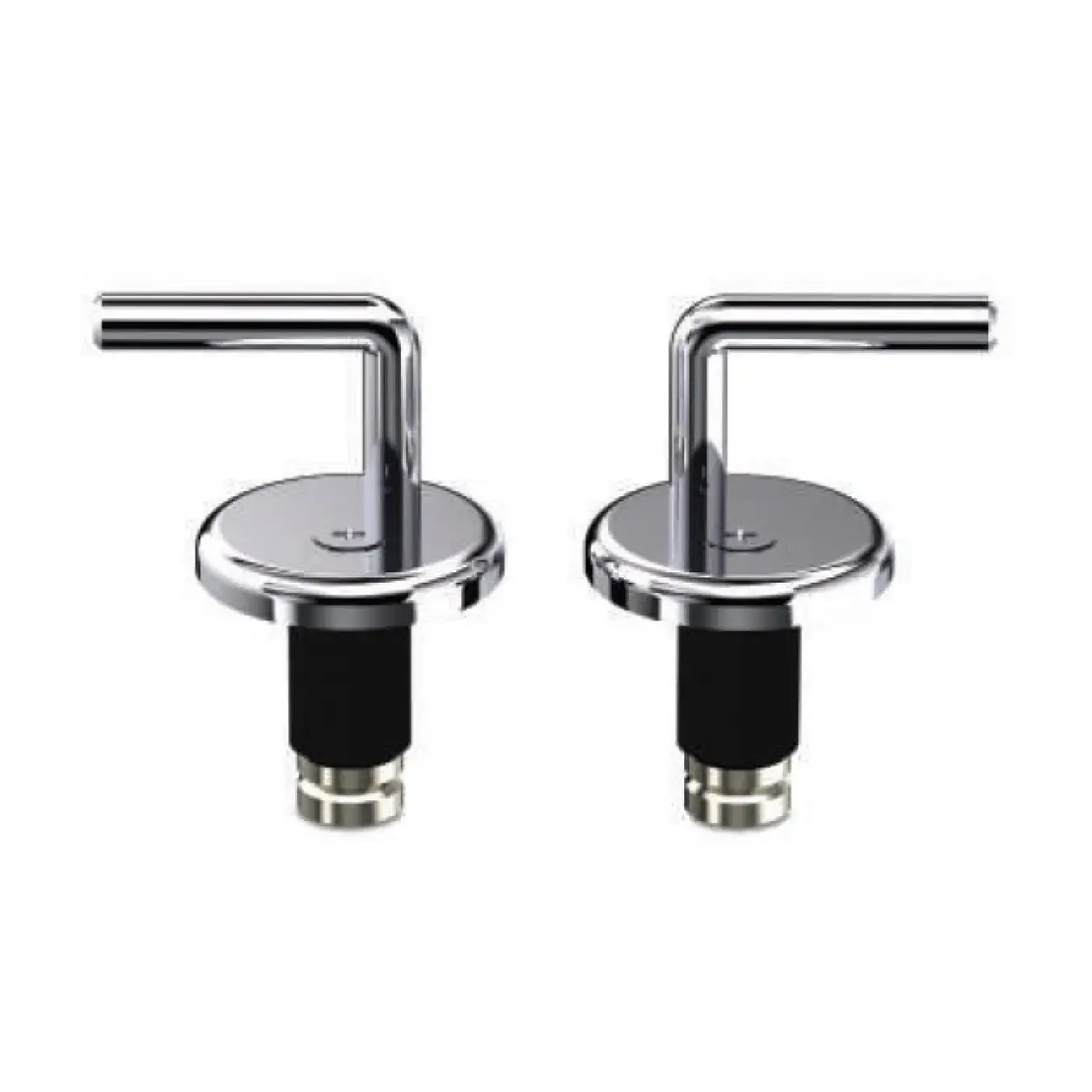 PASLANMAZ KLOZET KAPAK MENTEŞE SETİ - ÜSTTEN SIKMALI