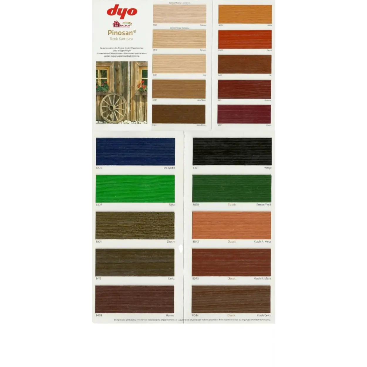 Pinosan Ahşap Verniği 0,75 Litre 8421 Zeytin