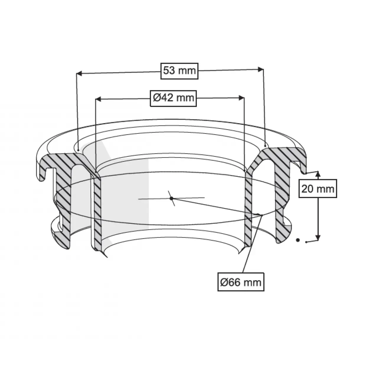 PİSUVAR TEMİZ SU GİRİŞ CONTASI TİP2 - Q65-42