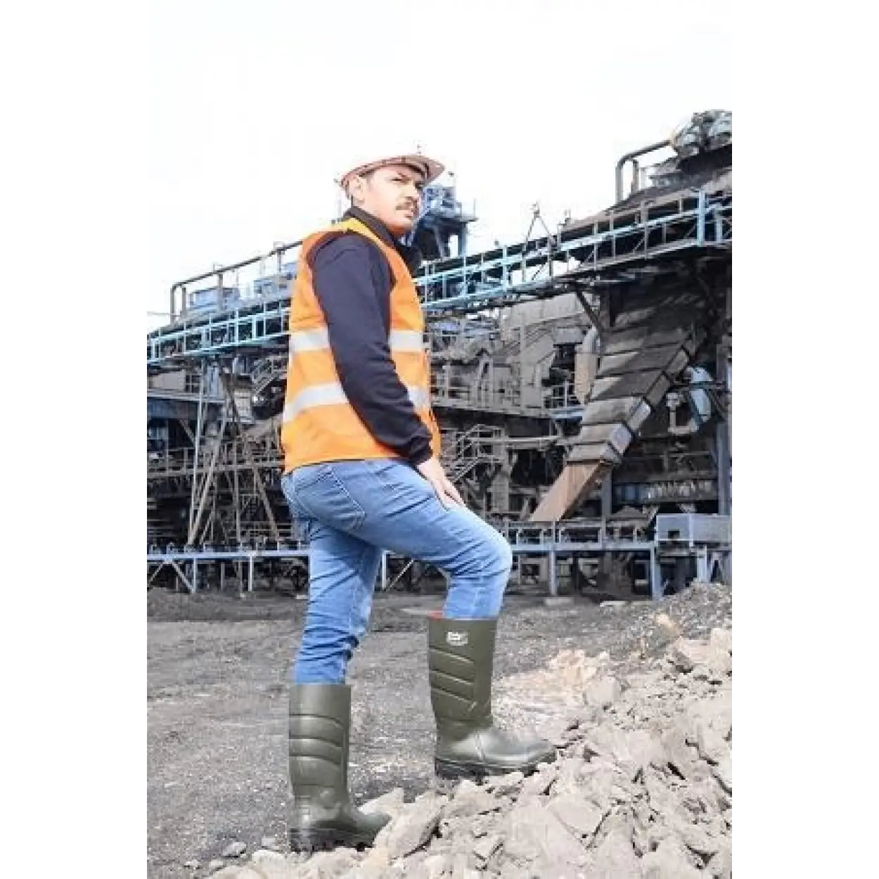 Pollyboot Vega 46 Numara Çelik Burunlu Çizme Poliüratan