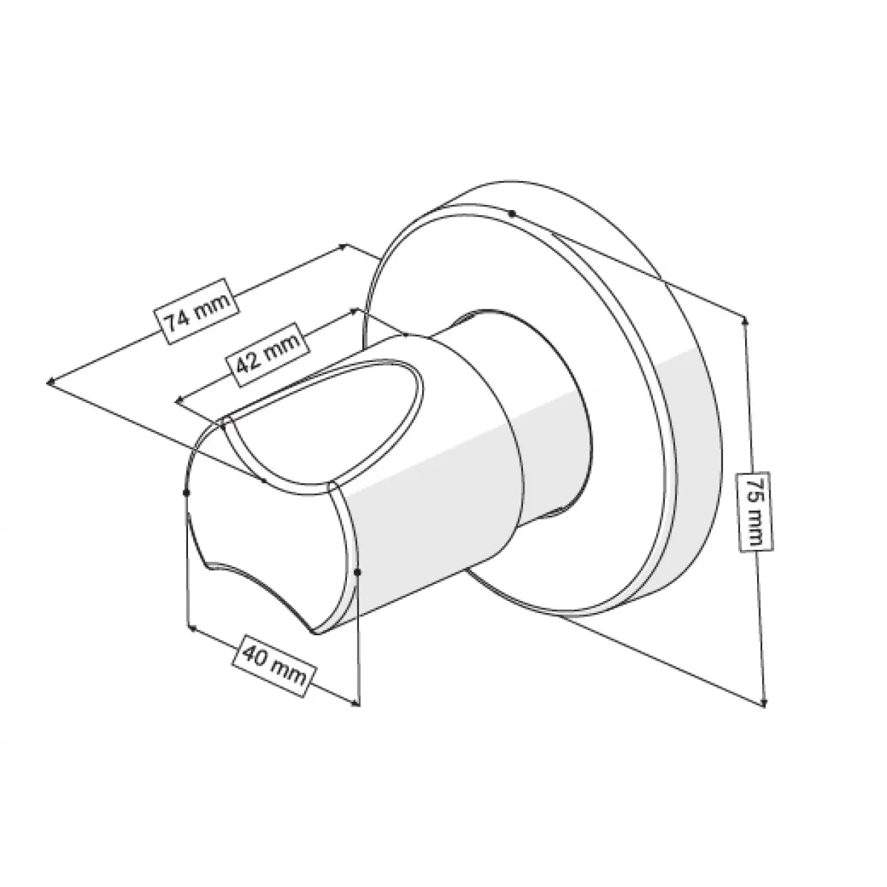 QUALİS ANKASTRE ARA KESME VALFİ (PLASTİK VOLAN-1/2 PRİNÇ GÖVDE)