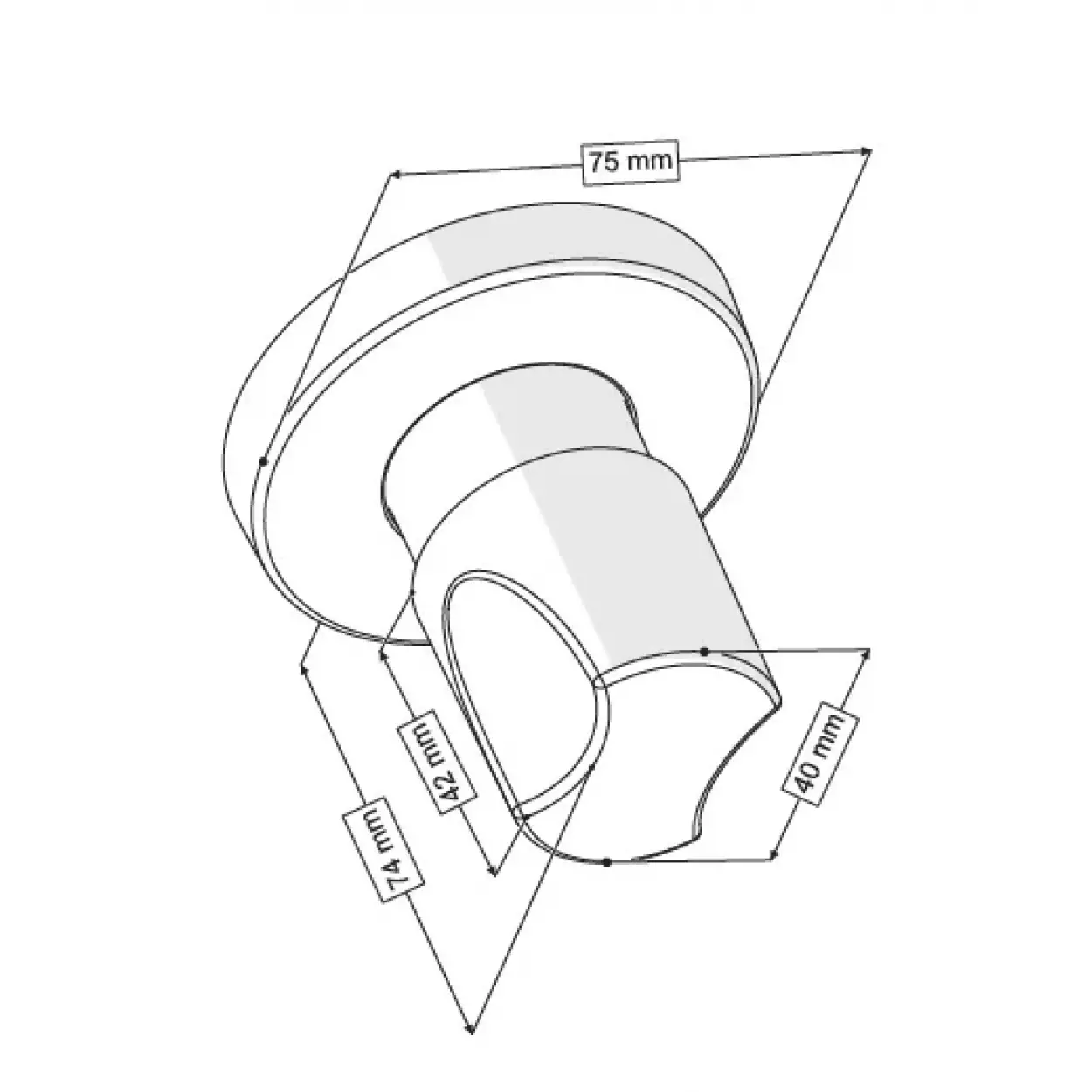 QUALİS ANKASTRE ARA KESME VALFİ (PLASTİK VOLAN-3/4 PPRC GÖVDE)