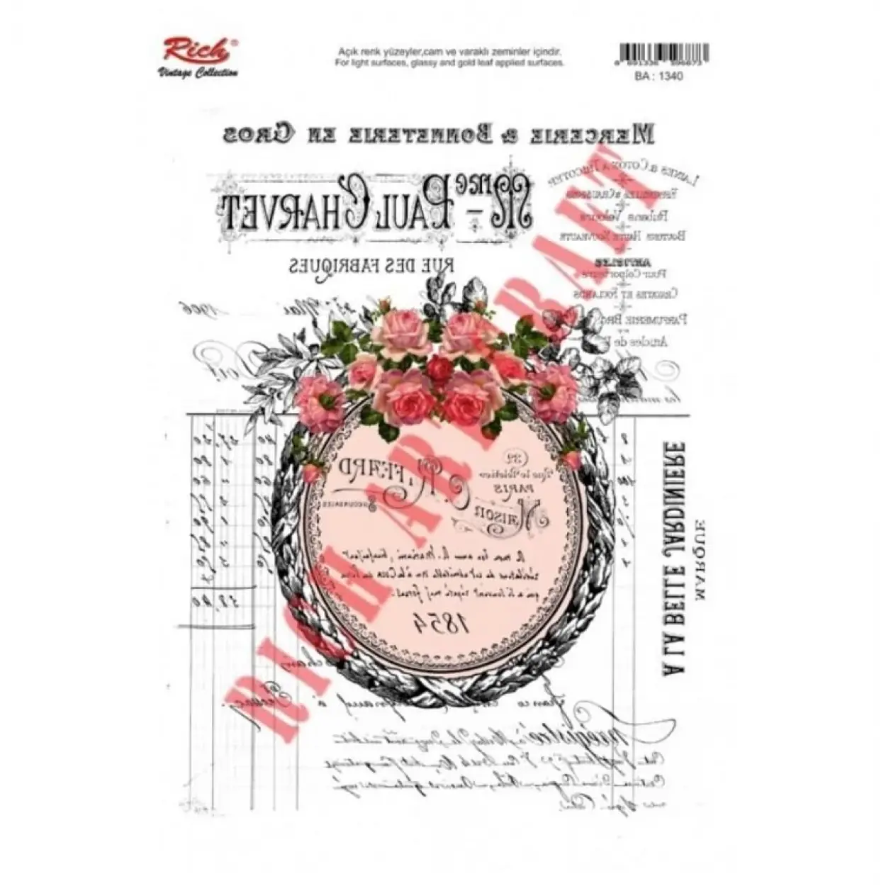 Rich 1340 Vintage Kolay Transfer 23x33 cm