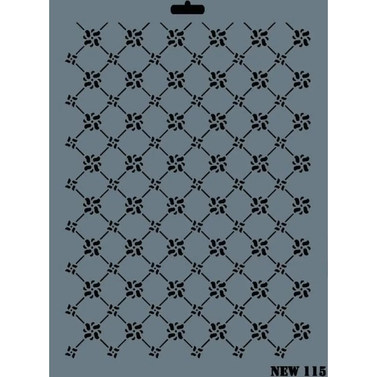 Rich New Seri N-115 Stencil 35x25 cm