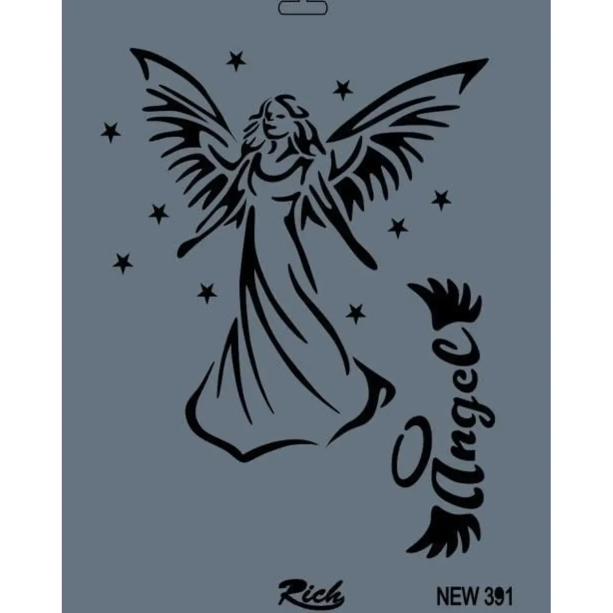 Rich New Seri N-391 Stencil 35x25 cm