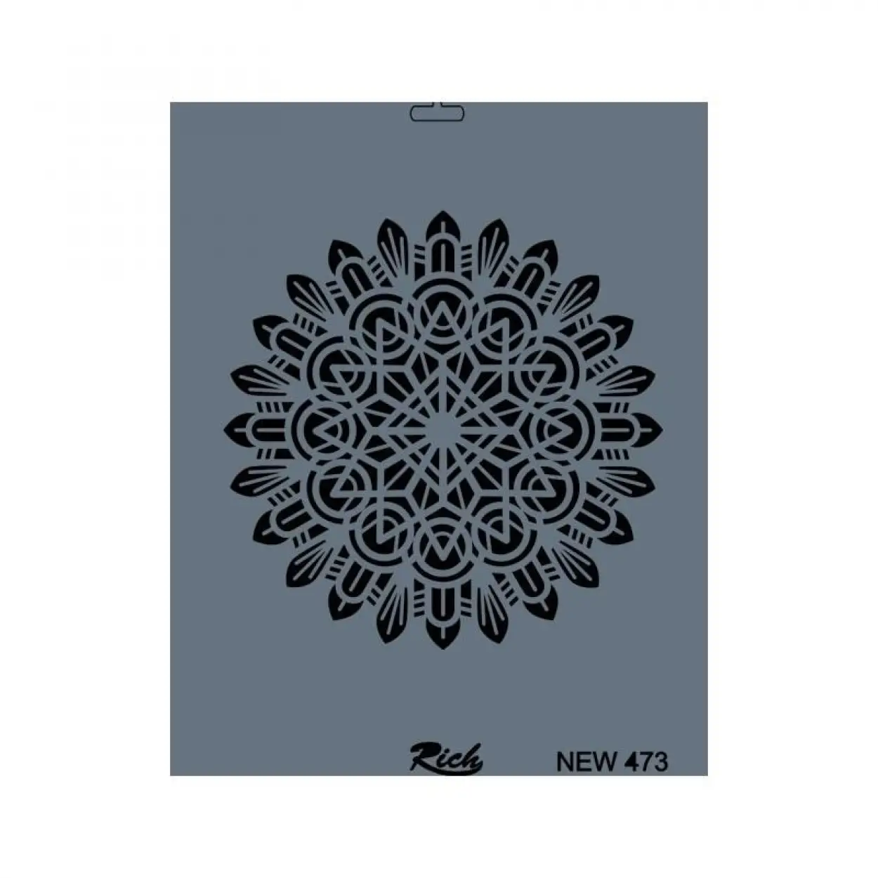 Rich New Seri N-473 Stencil 35x25 cm