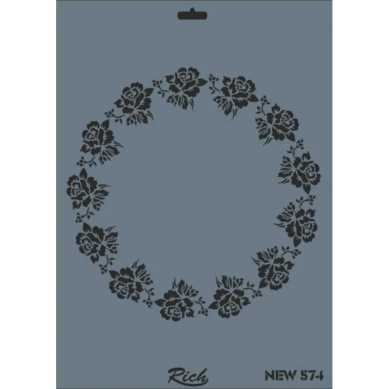 Rich New Seri N-574 Stencil 35x25 cm