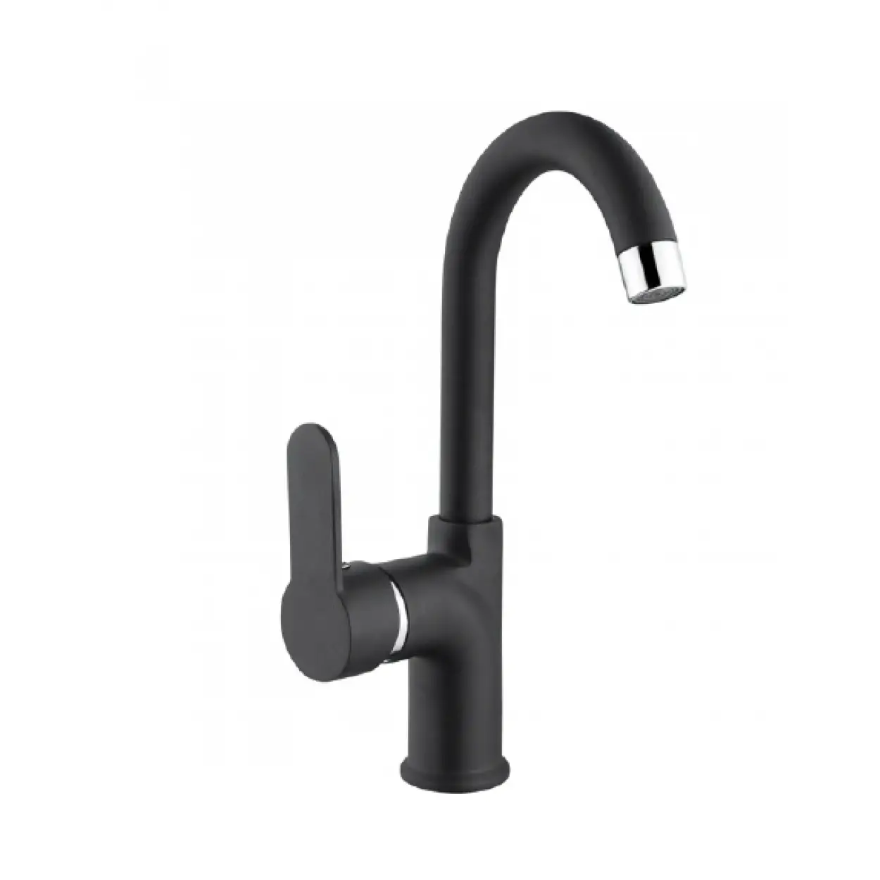 RİVA MİX KUĞU LAVABO BATARYASI SİYAH ( Q35 KARTUŞ )