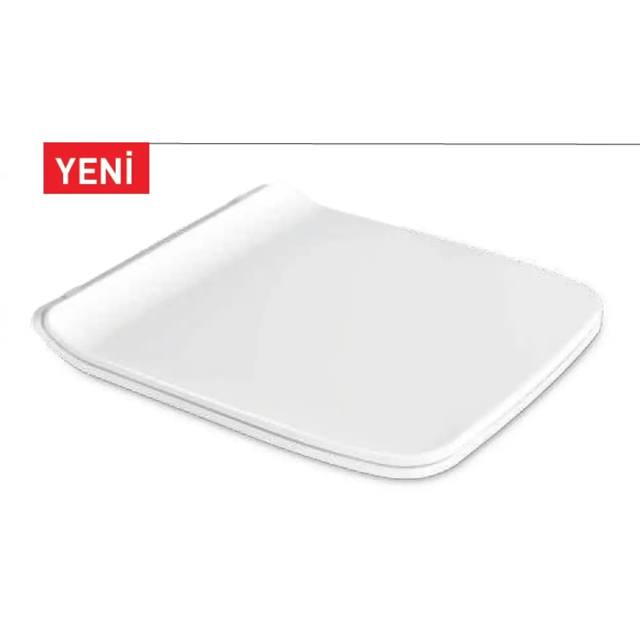 RUBİ KLOZET KAPAĞI (YAVAŞ KAPANAN - METAL MENTEŞELİ - ÜSTTEN SIKMALI)