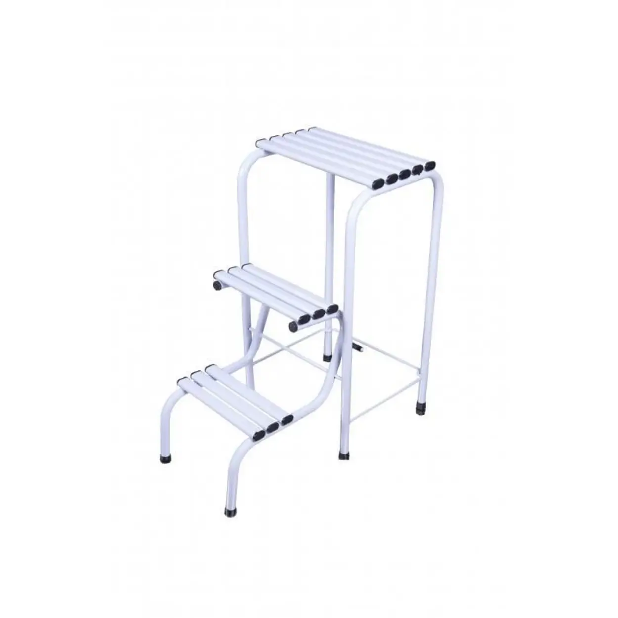 Saraylı Tabure Merdiven Beyaz