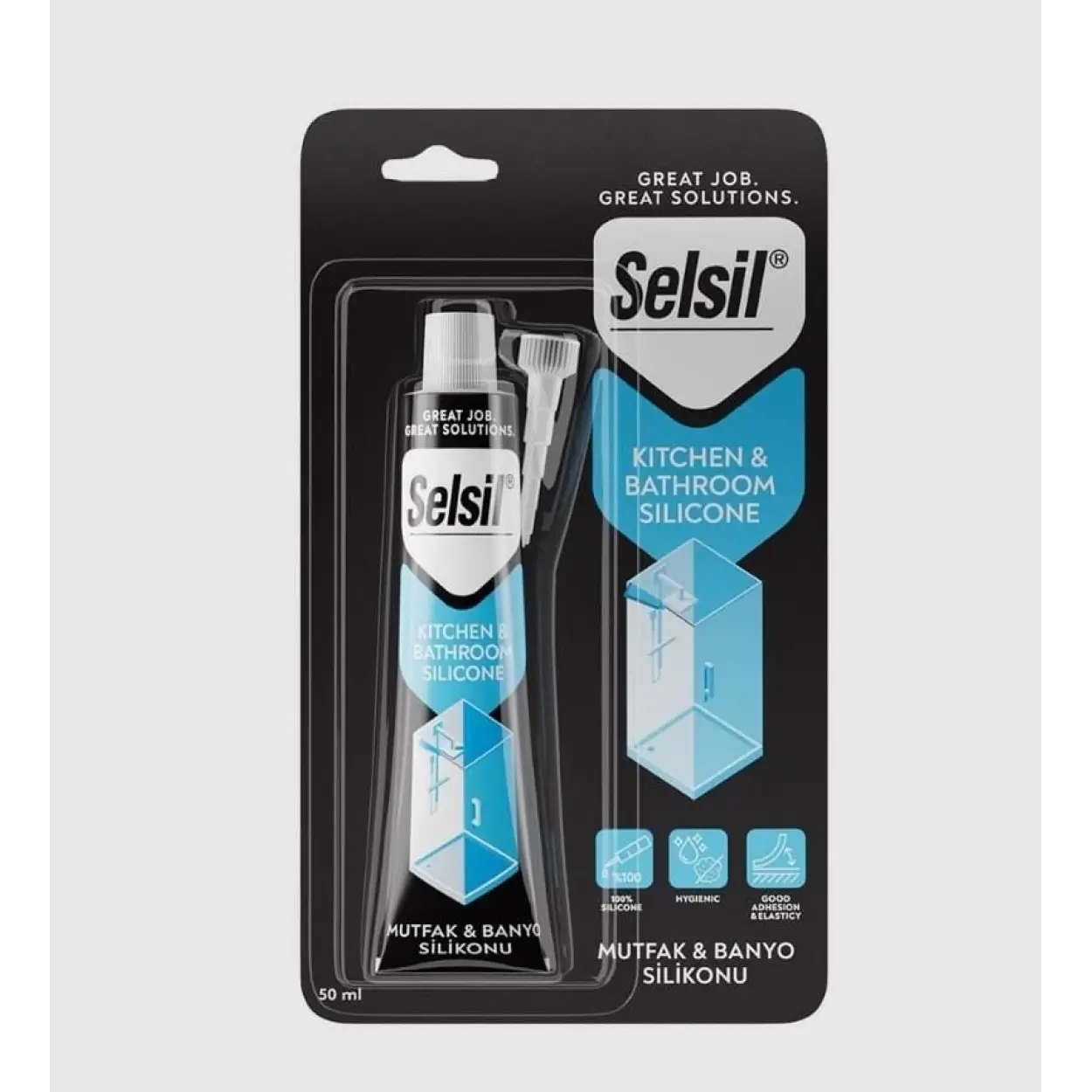 Selsil Mutfak ve Duşakabin Silikonu Şeffaf 50 ml