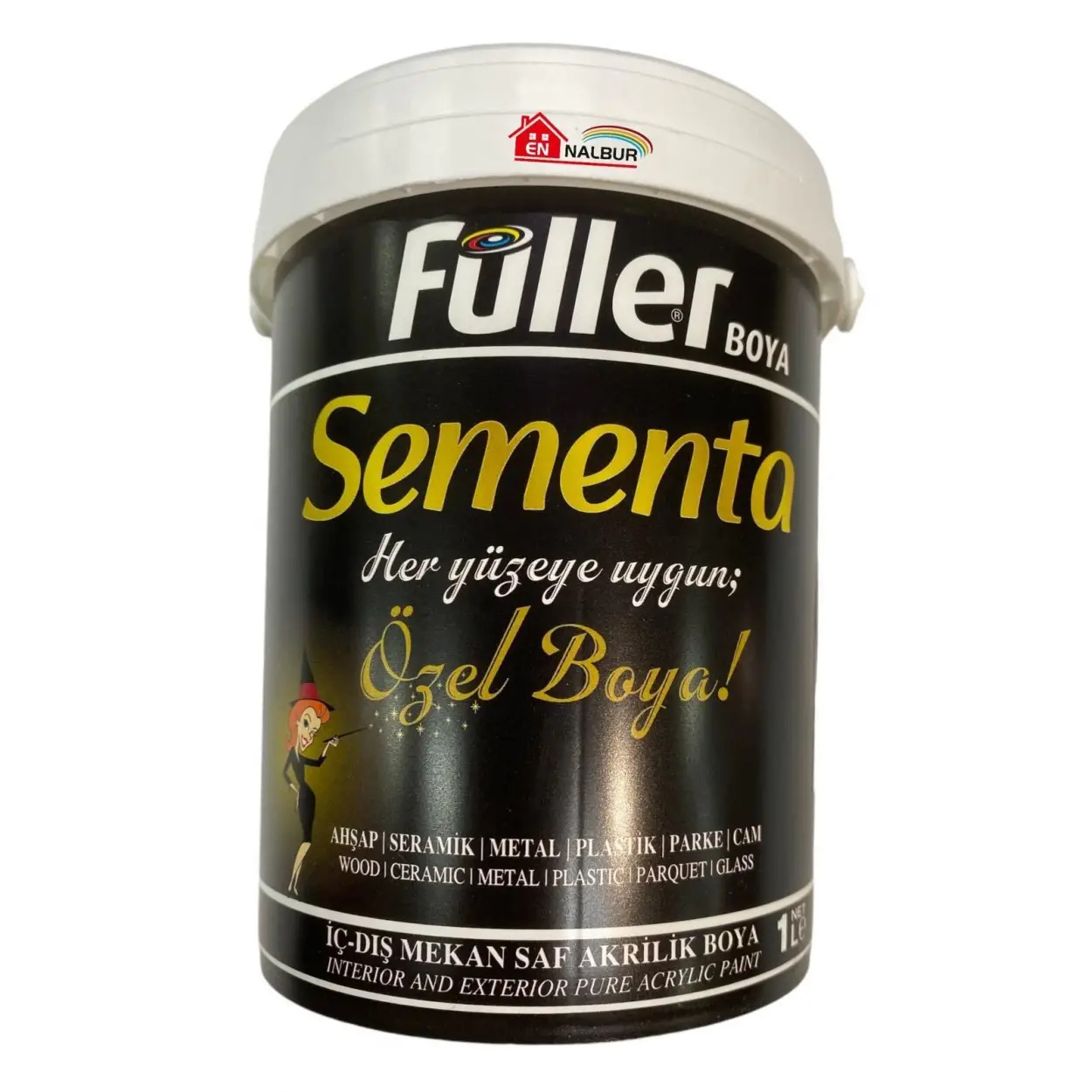 Sementa Özel Su Bazlı Saf Akrilik Boya 1 Litre Sis