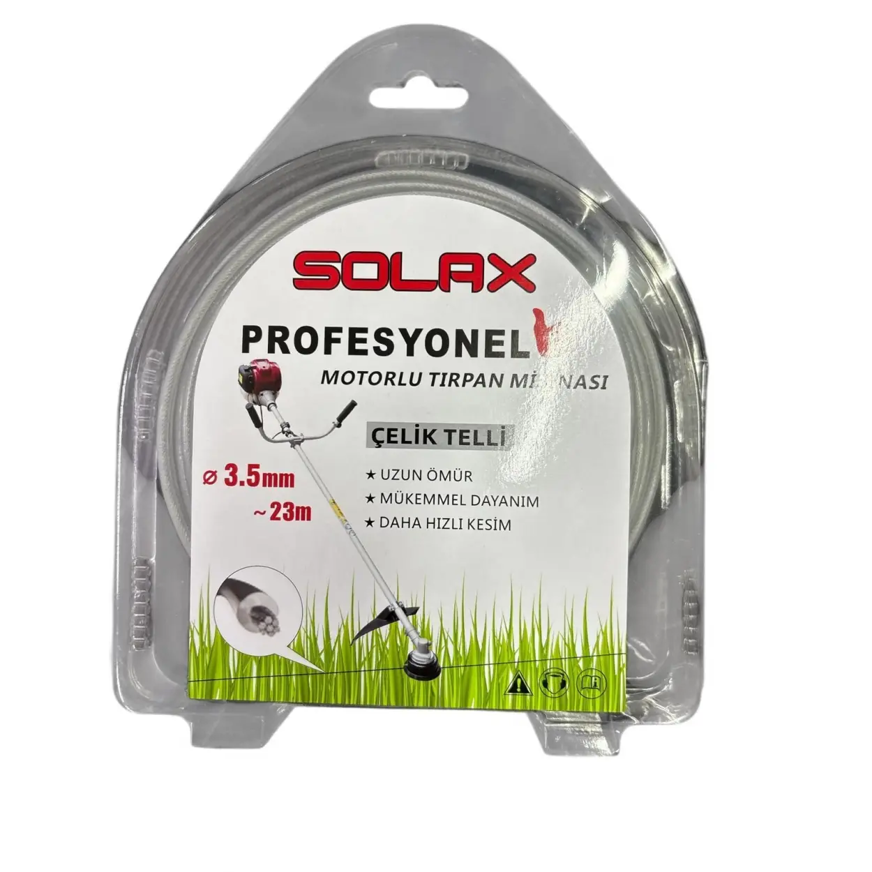 Solax Çelik Telli Tırpan Misinası 3,5 mm 23 Metre