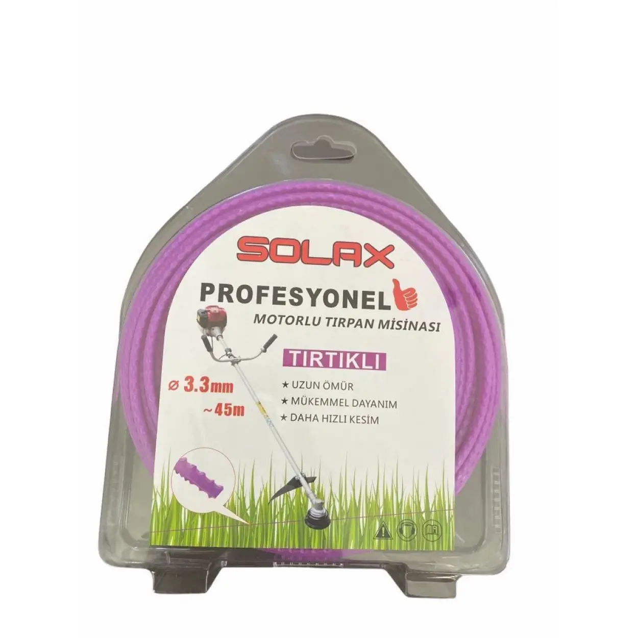 Solax Tırtıklı Tırpan Misinası 3,3 mm 45 Metre