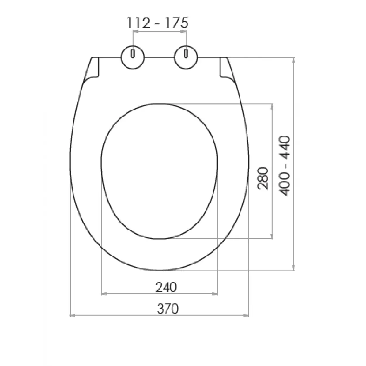 STAR KLOZET KAPAĞI (YAVAŞ KAPANAN - METAL MENTEŞELİ - ÜSTTEN SIKMALI)