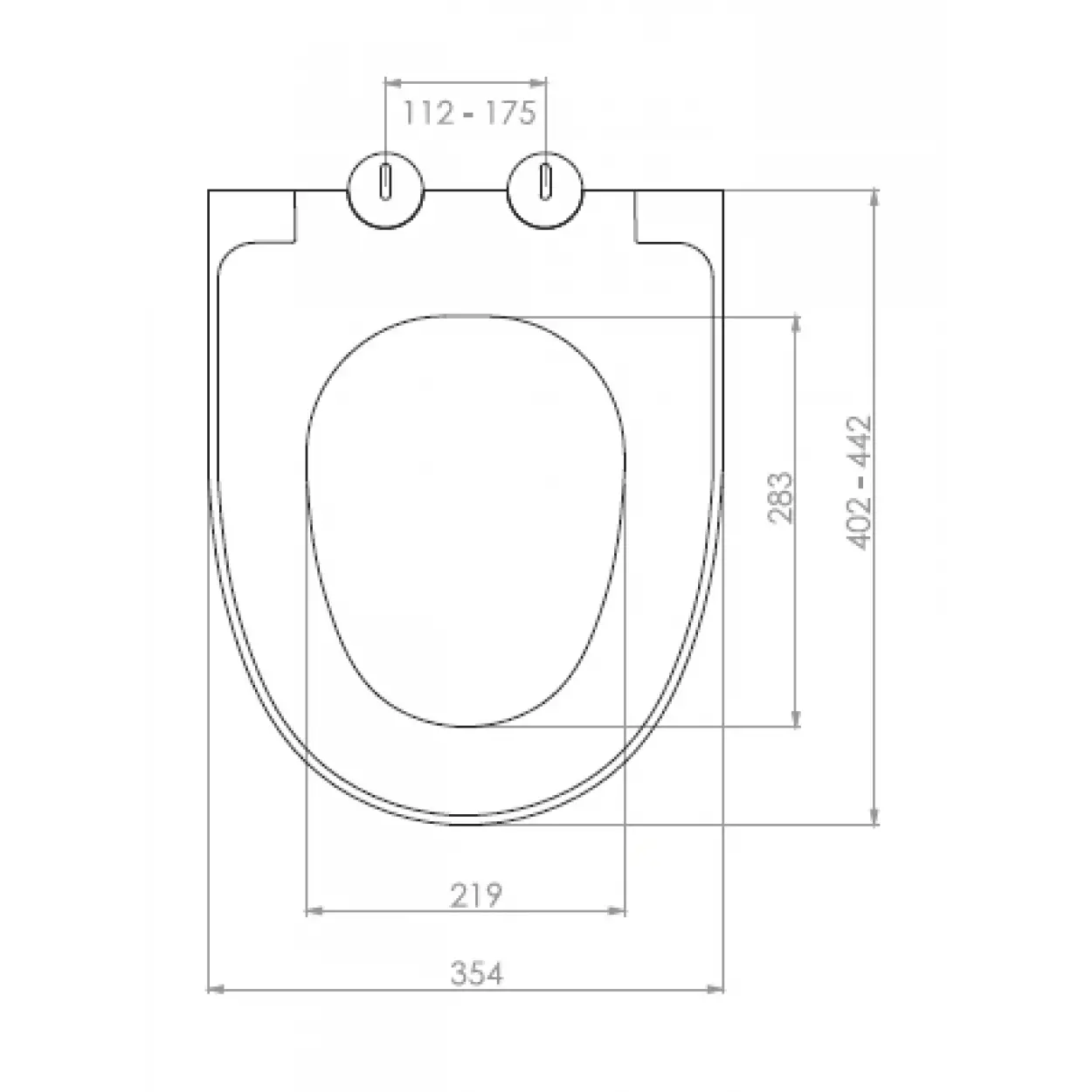 STYLE KLOZET KAPAĞI (YAVAŞ KAPANAN - METAL MENTEŞE TAKIMI - ÜSTTEN SIKMALI)