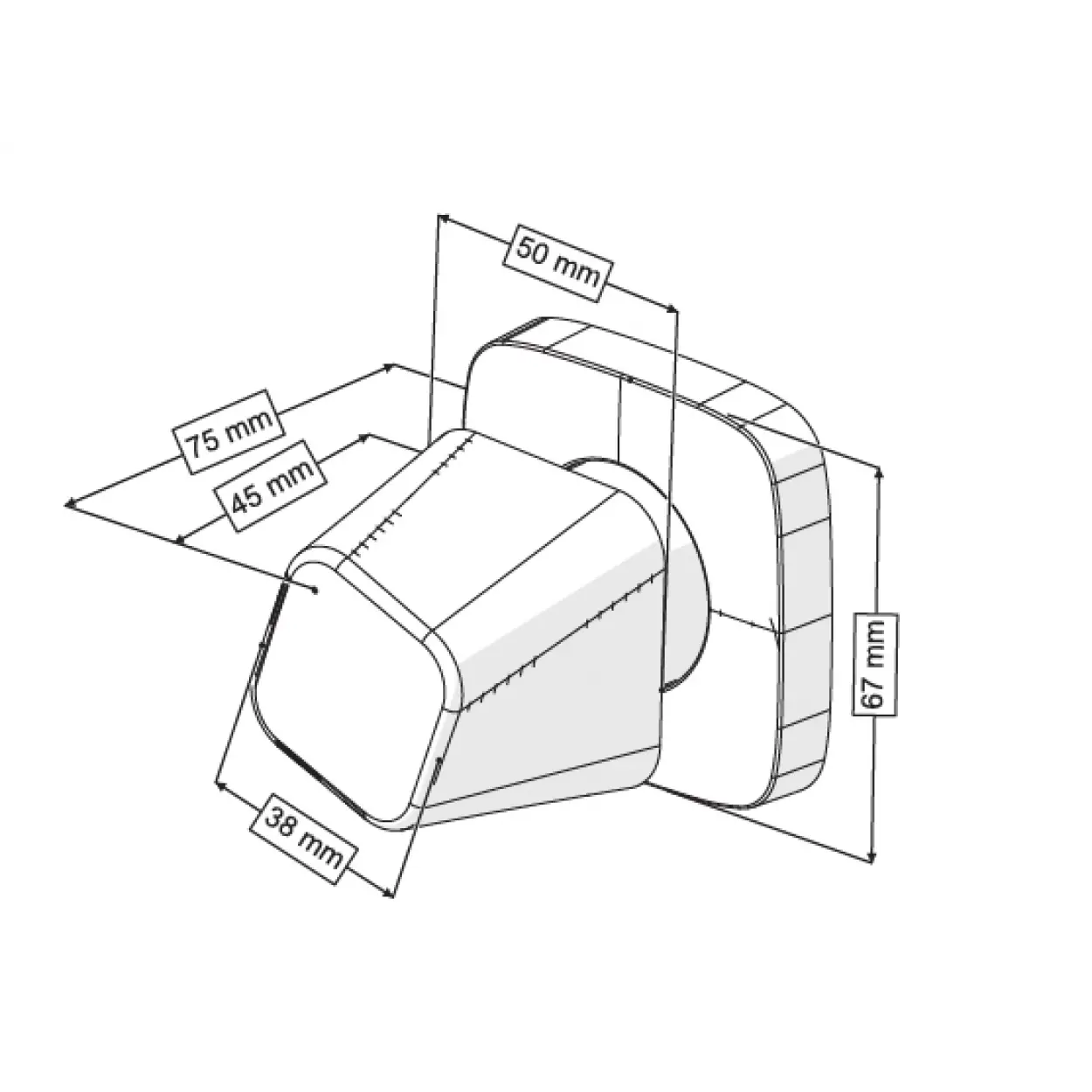 TWİST ANKASTRE ARA KESME VALFİ (ZAMAK VOLAN-1/2 PRİNÇ GÖVDE)
