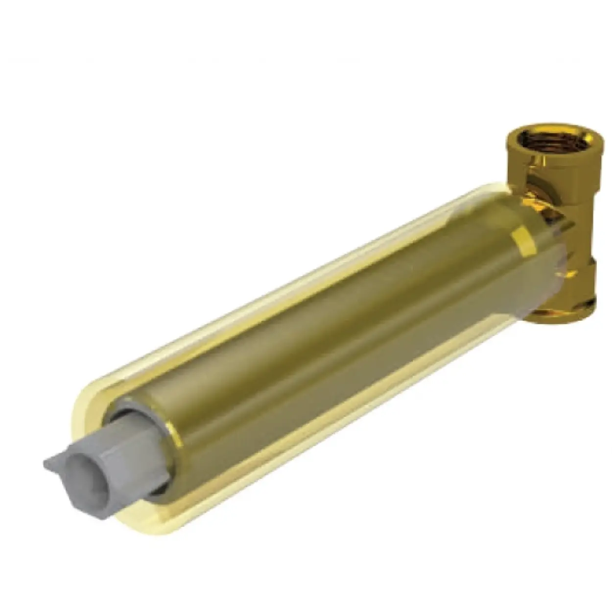 ROUNDEL ANKASTRE ARA KESME VALFİ (ZAMAK VOLAN-1/2 PRİNÇ GÖVDE)