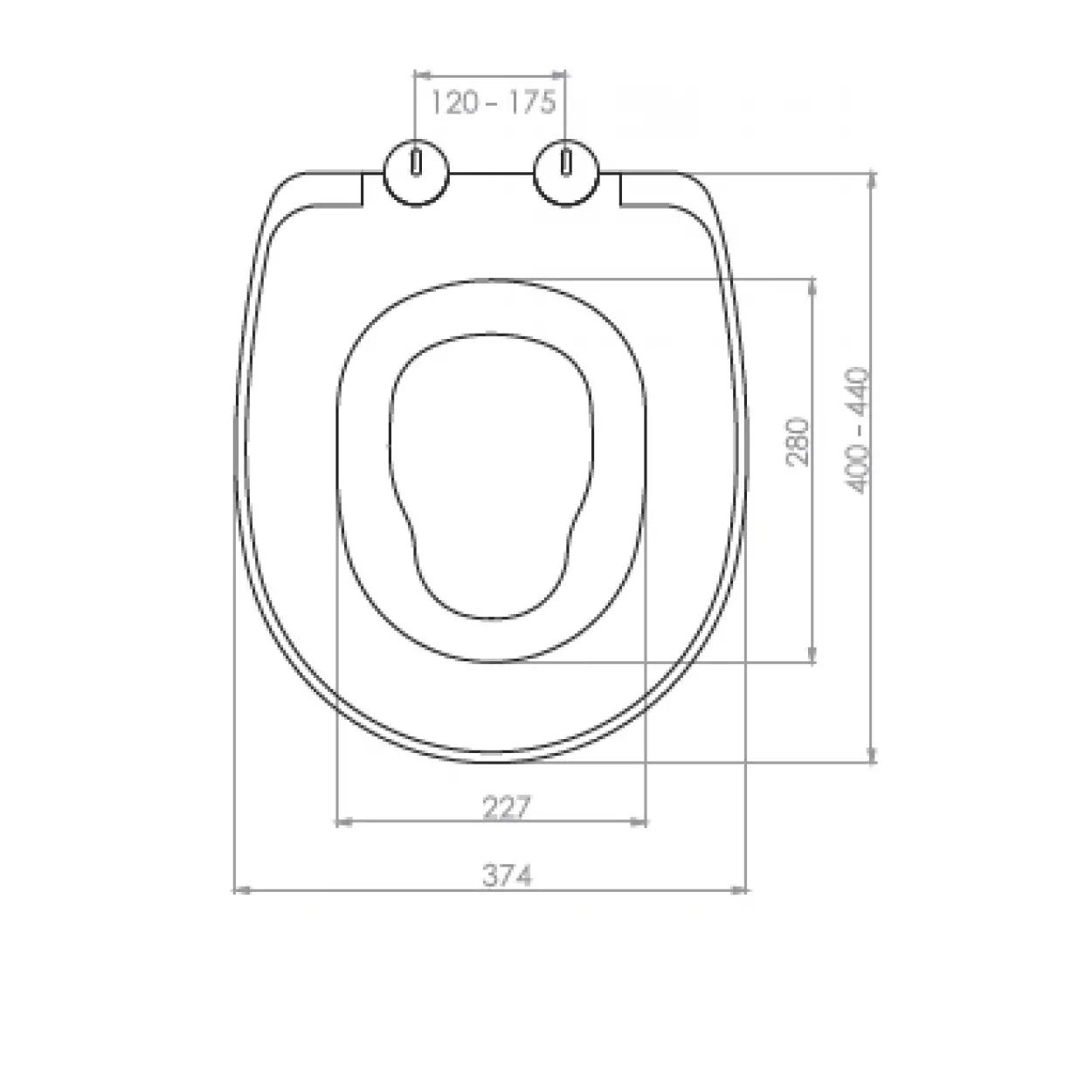 UNIVERSAL (ÇOCUK ADAPTÖRLÜ) KLOZET KAPAĞI (YAVAŞ KAPANAN - ÜSTTEN SIKMALI)