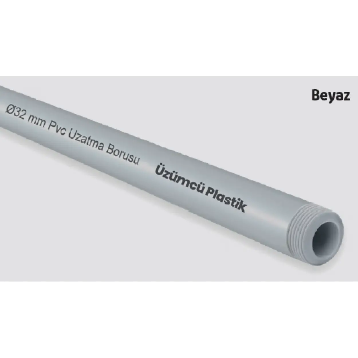 ÜZÜMCÜ -1” Uzatma Borusu 33 cm Beyaz