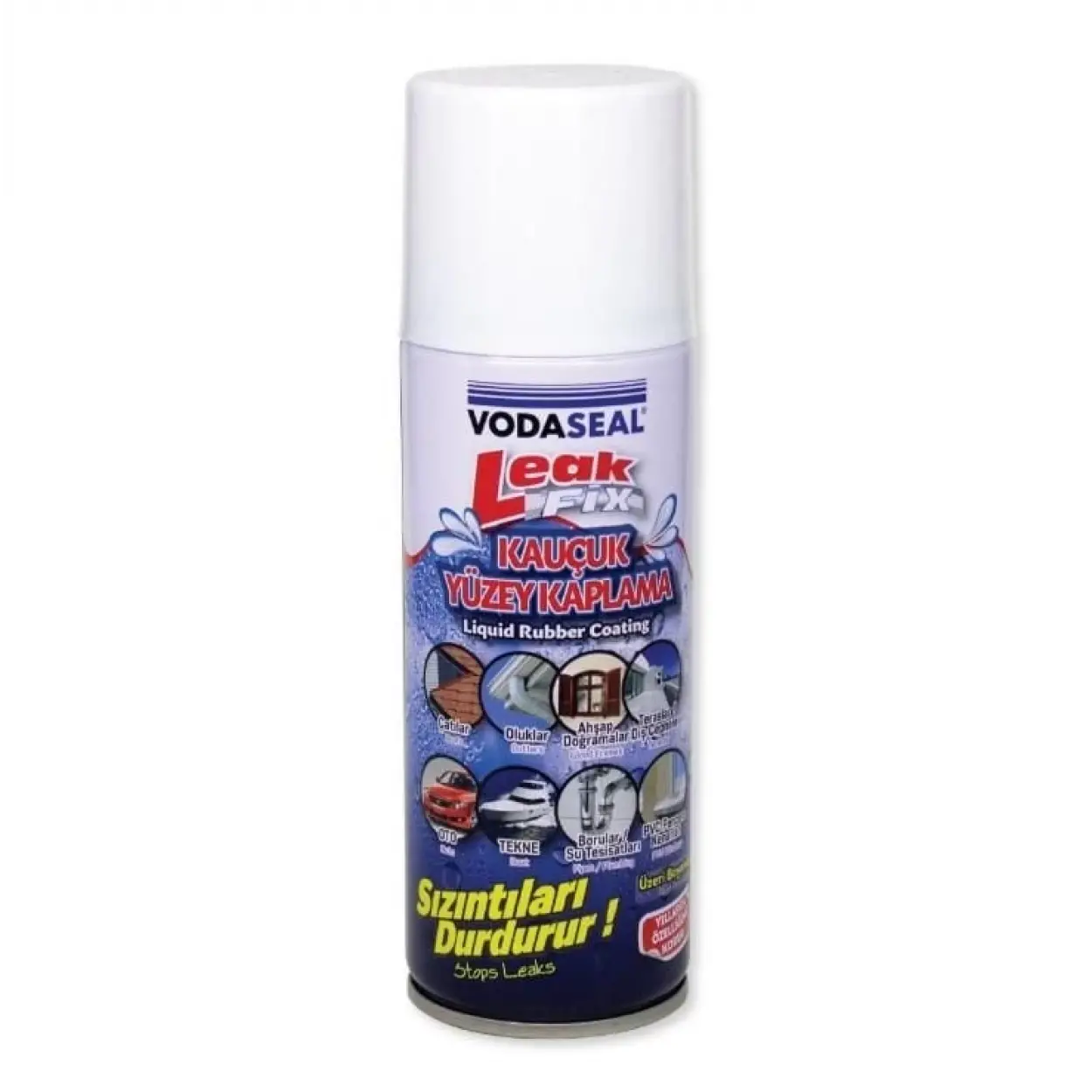 Vodaseal Leak Fix Kauçuk İzolasyon Spreyi 200 ml Beyaz