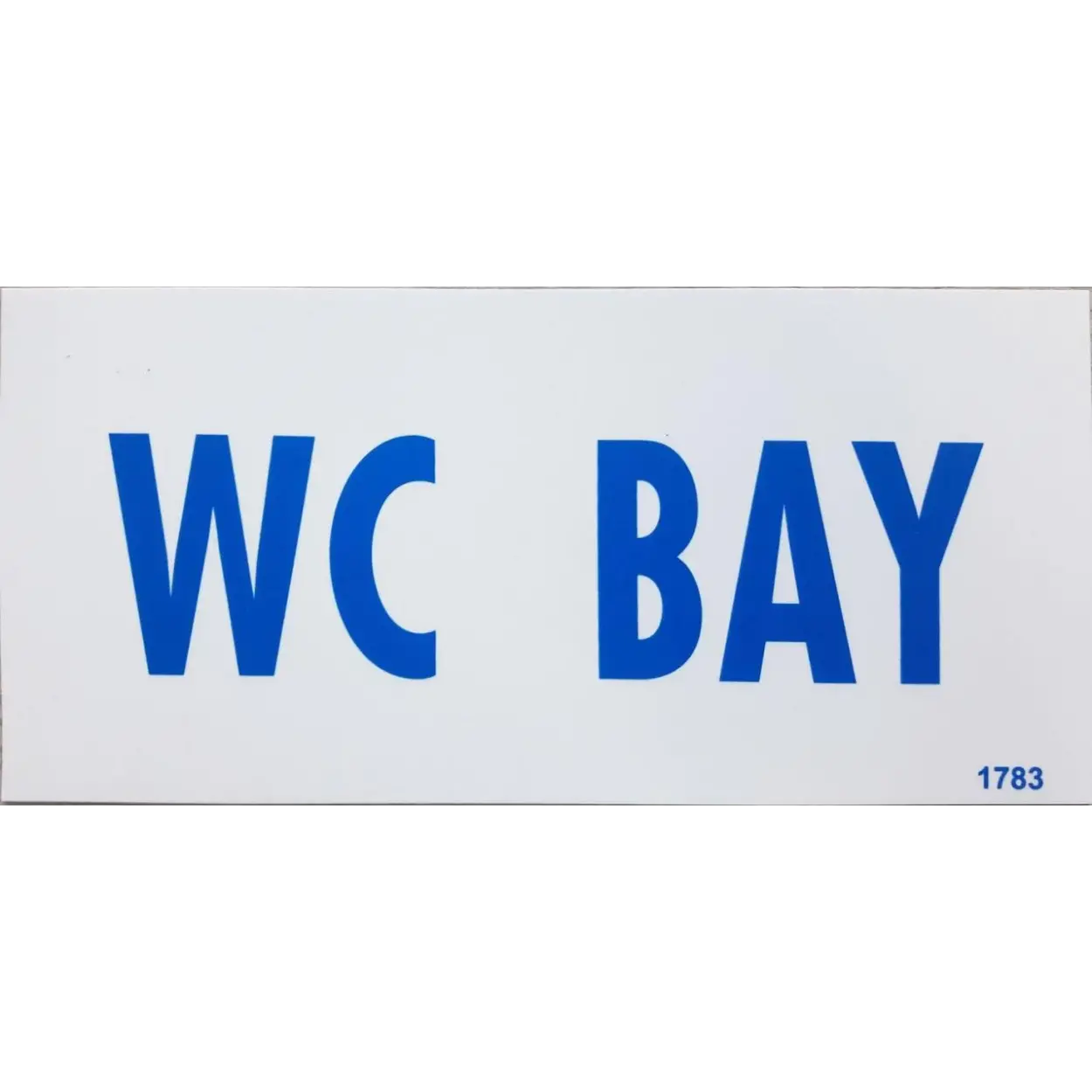 Wc Bay Uyarı Levhası 12,5x25 KOD: DEK 1783