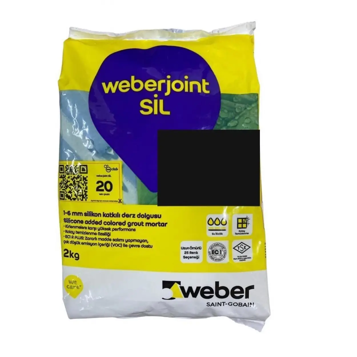 Weber Joint Sil 413 Siyah Derz Dolgu 2 Kg
