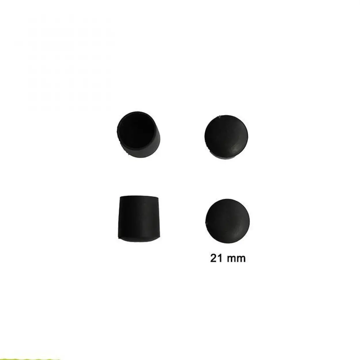 Yuvarlak Profil Dış Tapa 21 mm 4 Adet