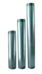 1 1/2  60 CM GALVANİZ BORU UZATMA