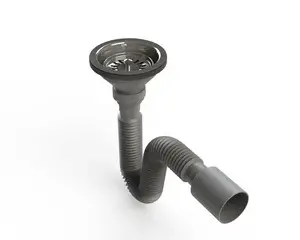 DONAU - ÇÖPMAK KAFALI KÖRÜKLÜ EVYE SİFONU (METAL VİDALI - Q40-50)